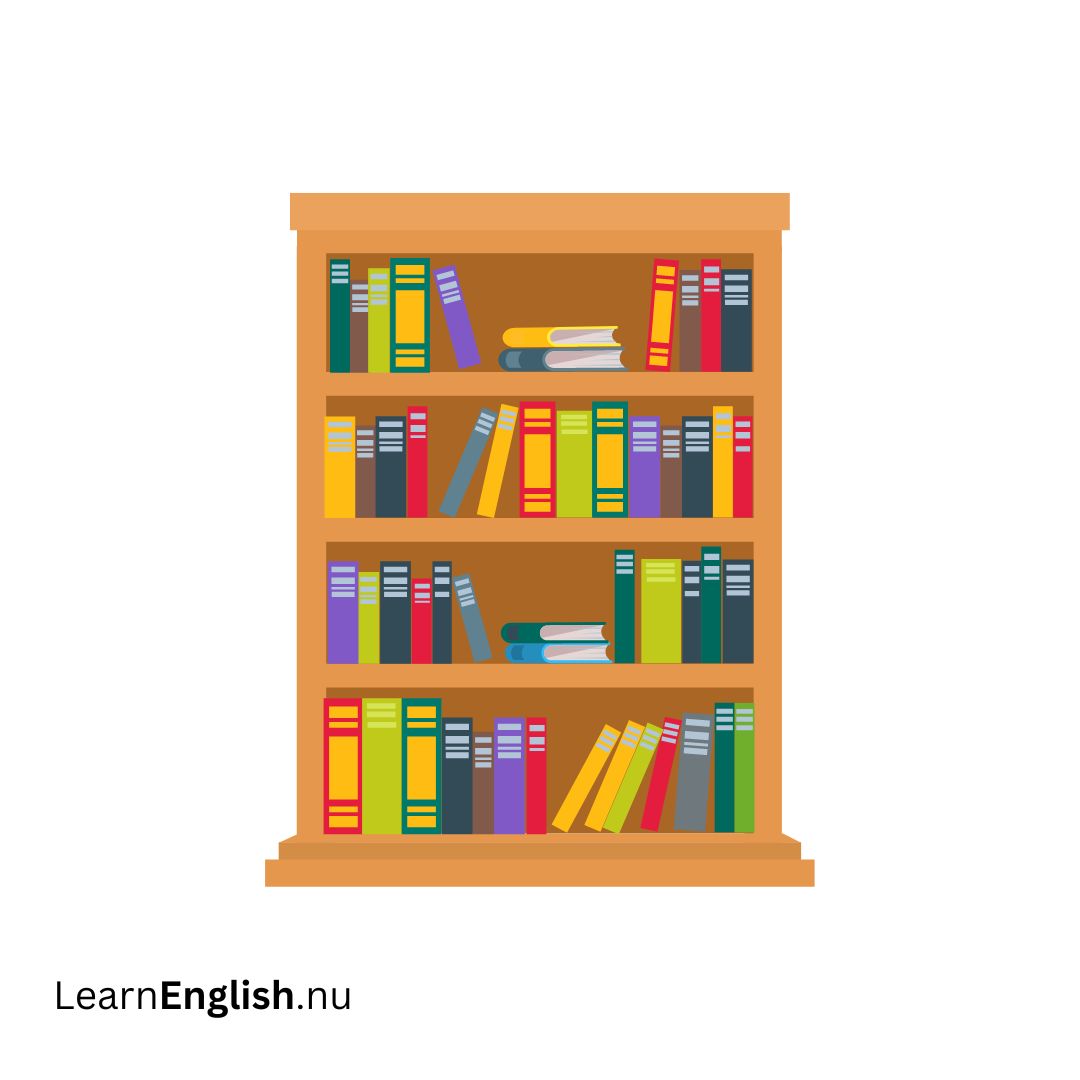 bookcase رف الكتب