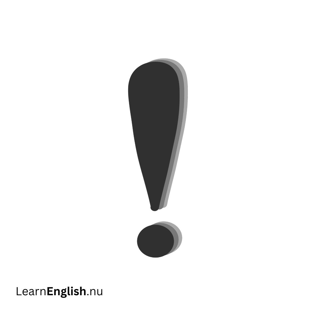 Exclamation mark علامة التعجب