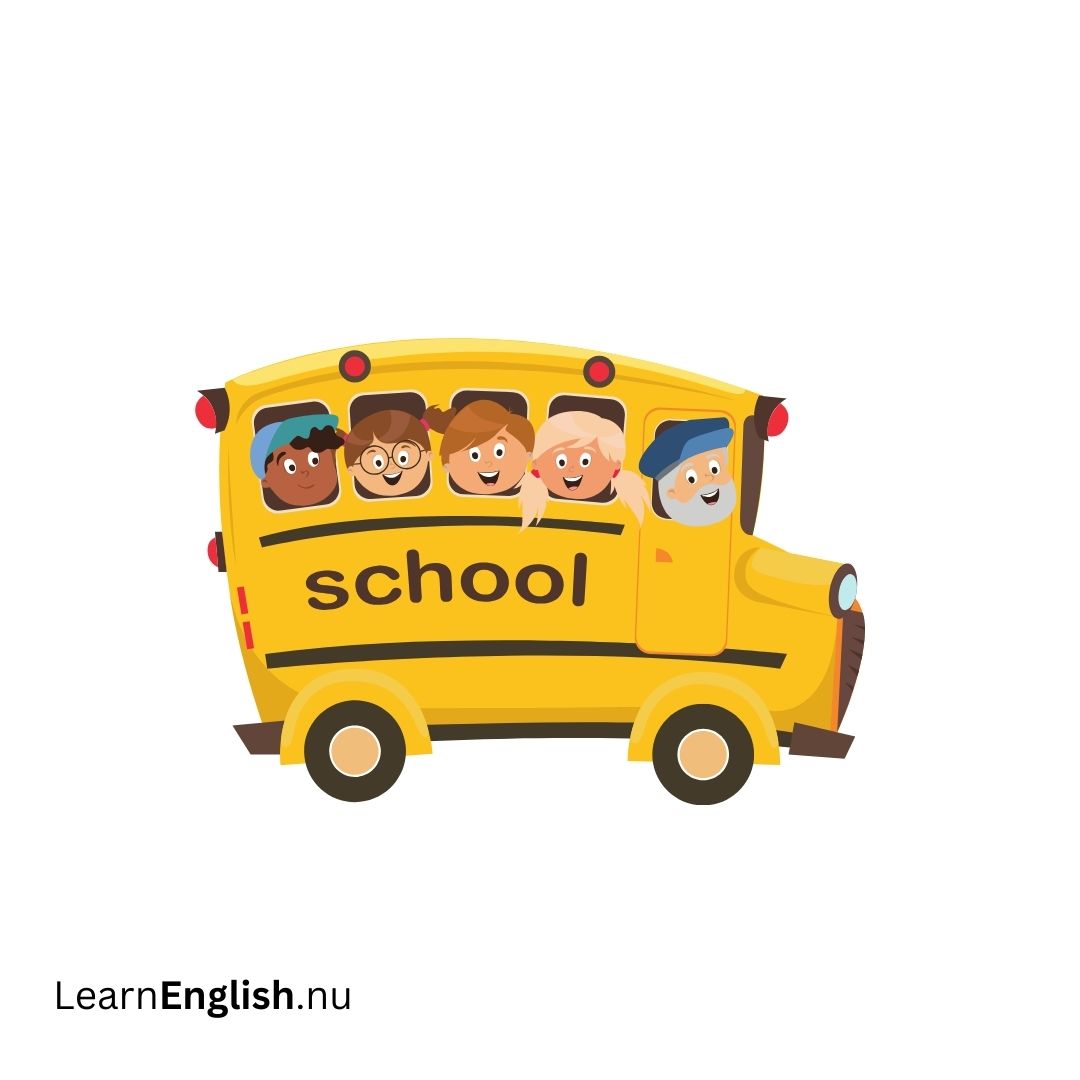 School bus حافلة مدرسية