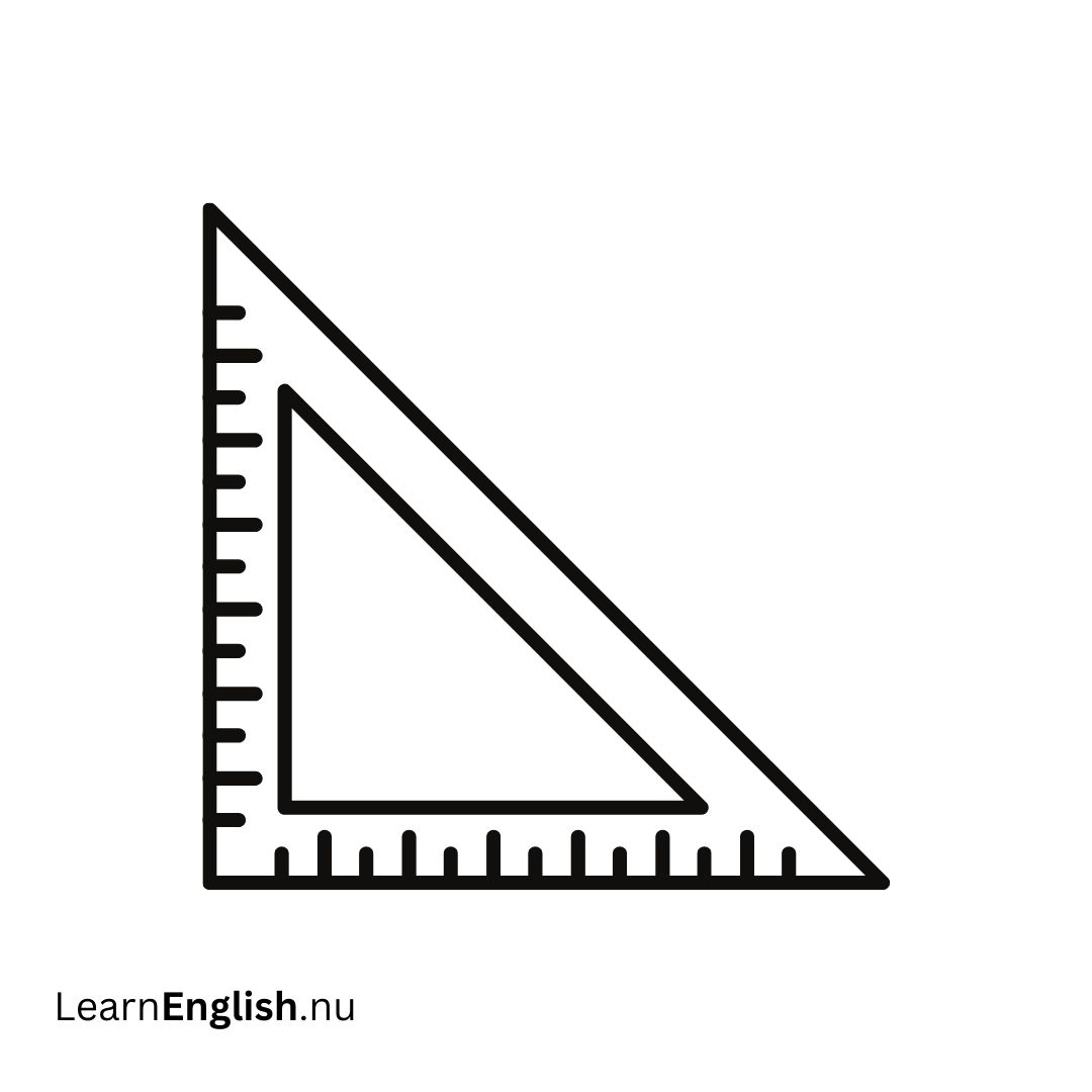 Set square مربع قائم