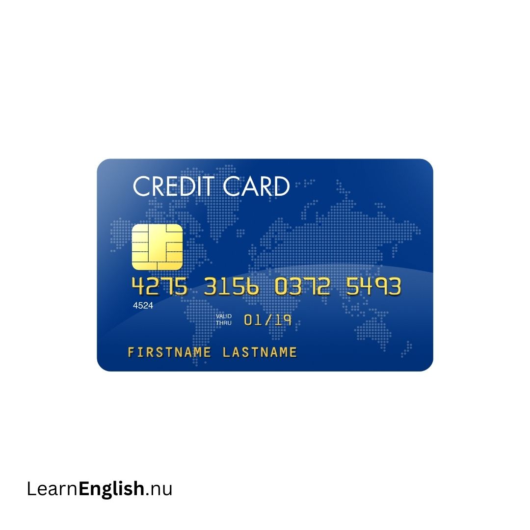 Credit card بطاقة الائتمان