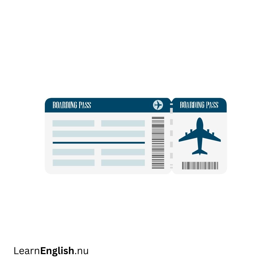 Boarding pass بطاقة الصعود