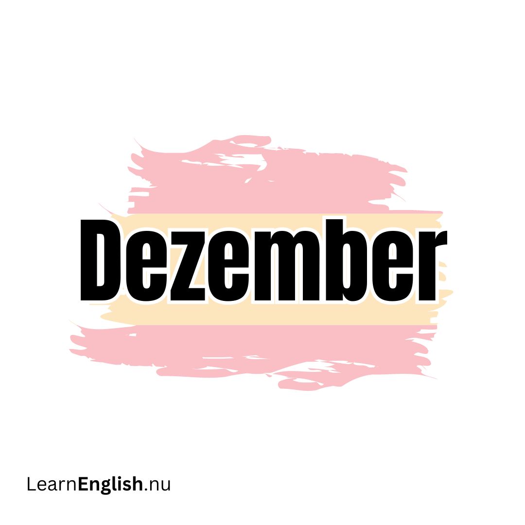Months in german pronunciation learn german