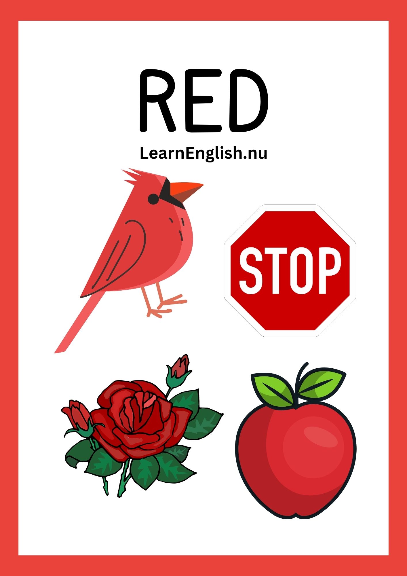 colors in english with pictures