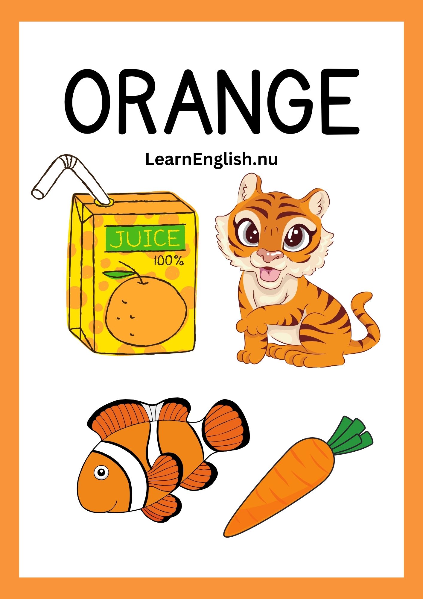 colors in english with pictures
