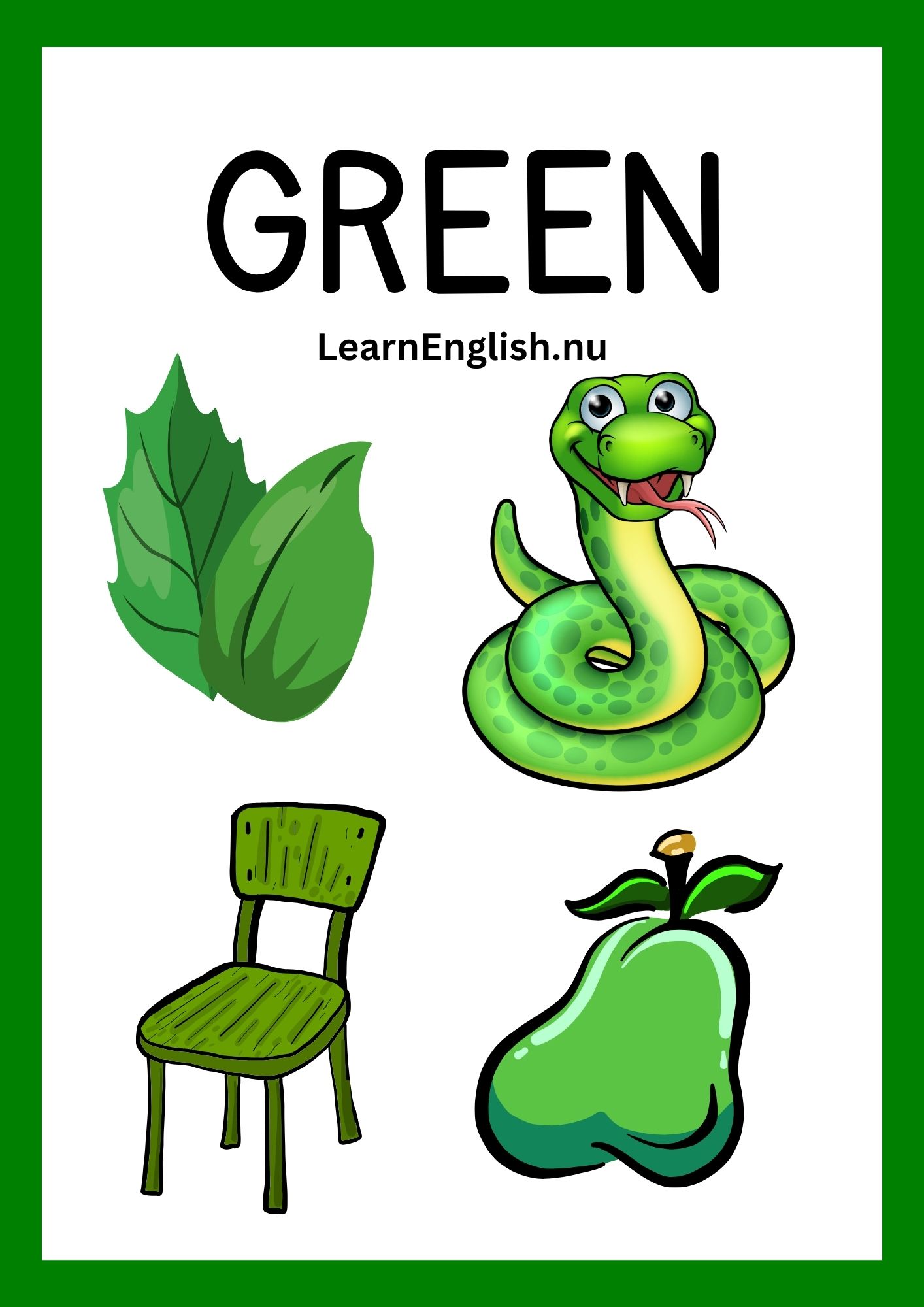 colors in english with pictures