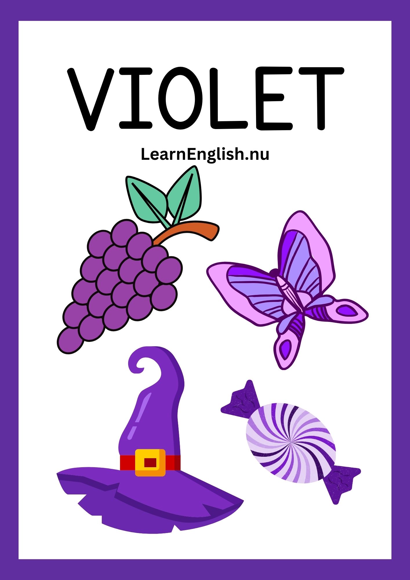 colors in english with pictures