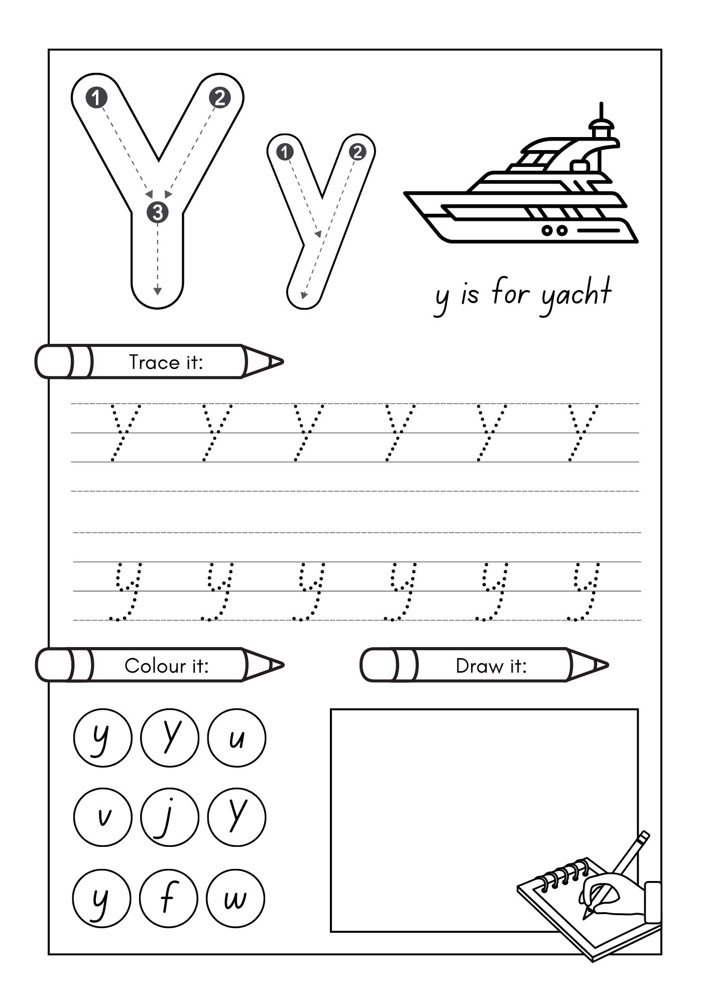 english alphabet worksheet
