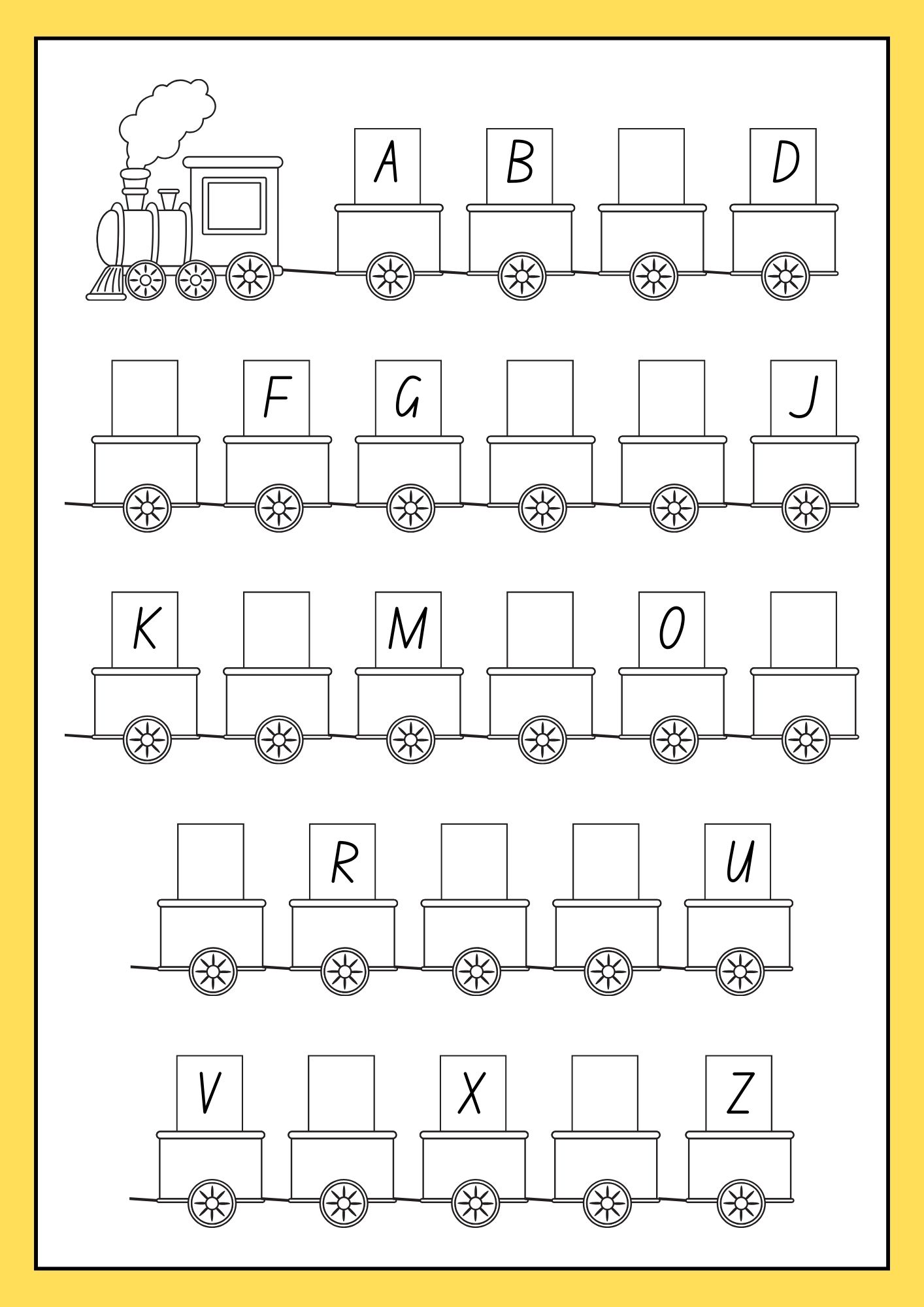 english alphabet worksheet