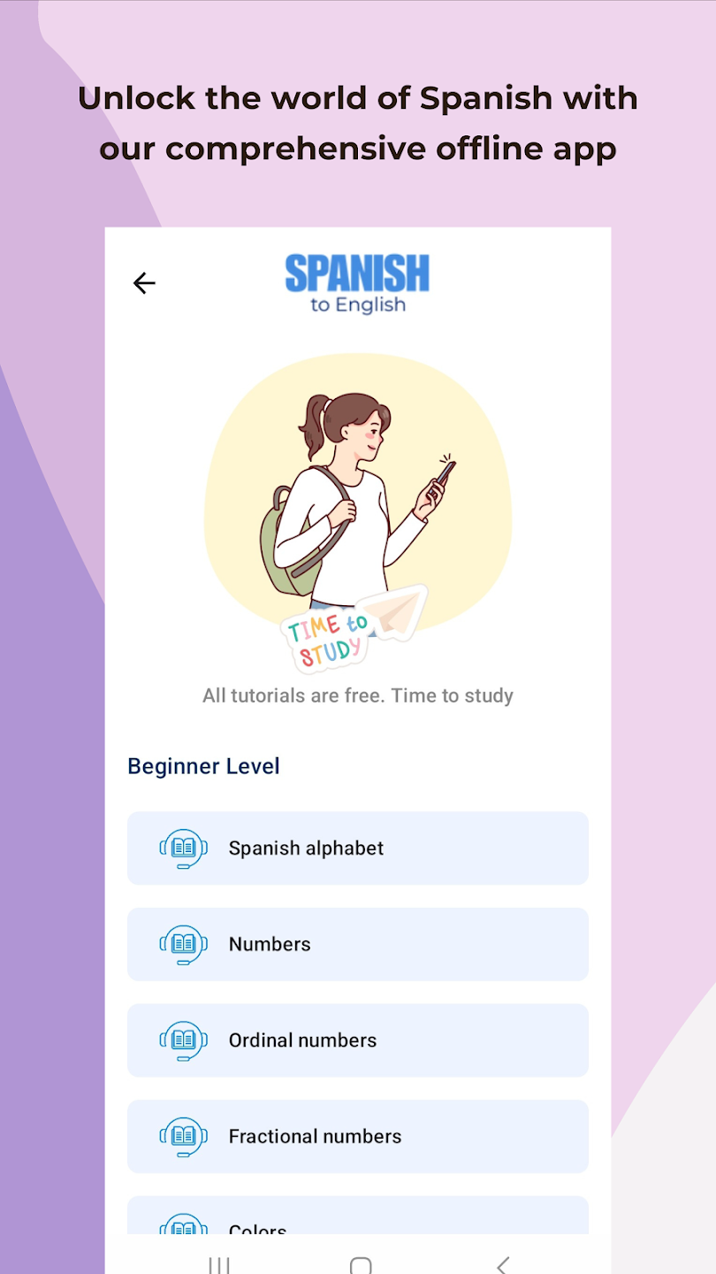 practice spanish daily offline