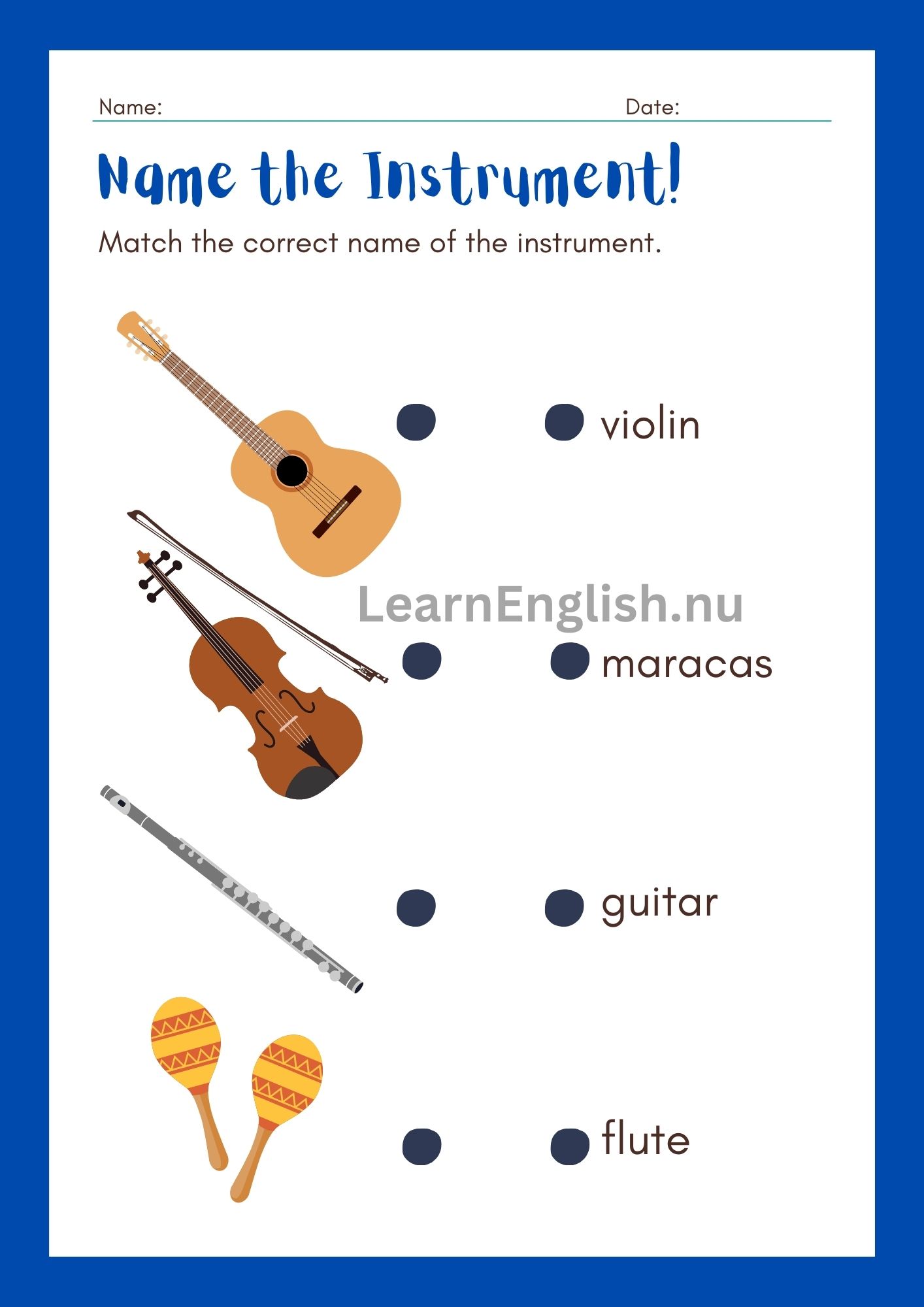 اسماء الالات الموسيقية بالانجليزي بالصور والصوت