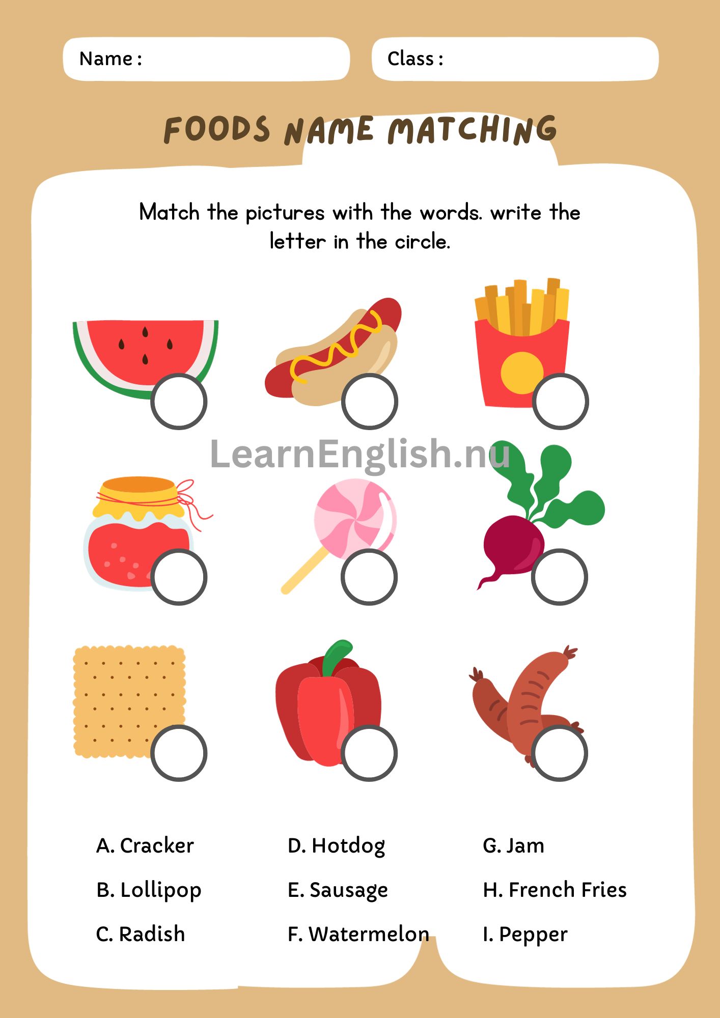 اسماء الطعام والوجبات السريعة بالانجليزي بالصور والصوت