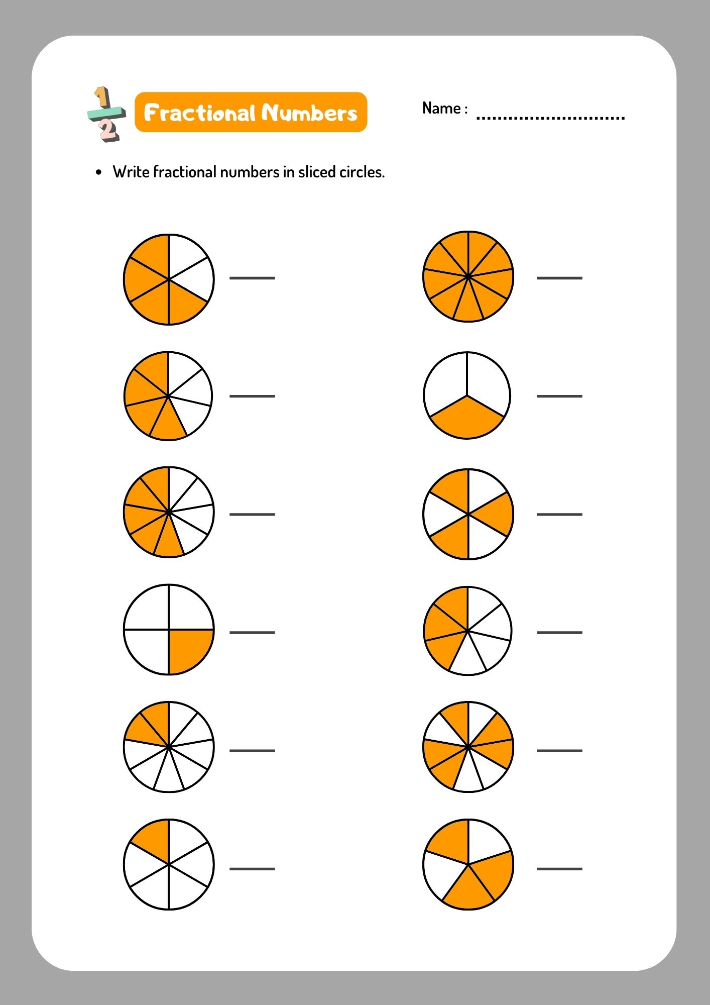 الكسور بالانجليزي منهج السعودية