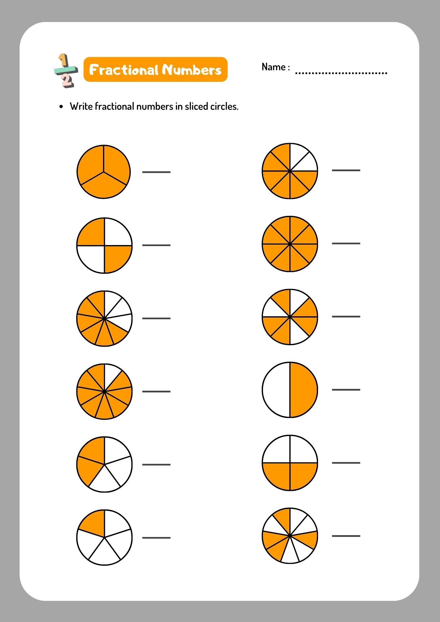 الكسور بالانجليزي منهج السعودية