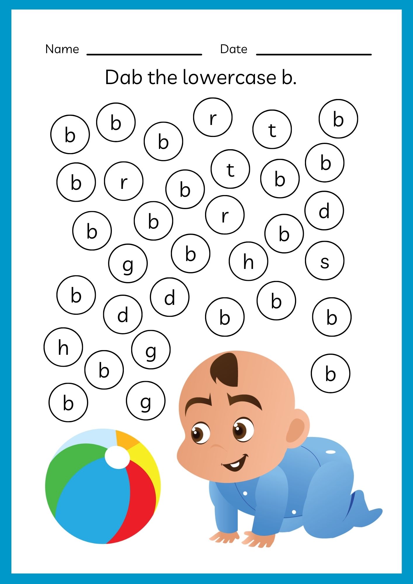 تدريبات على الحروف الانجليزية