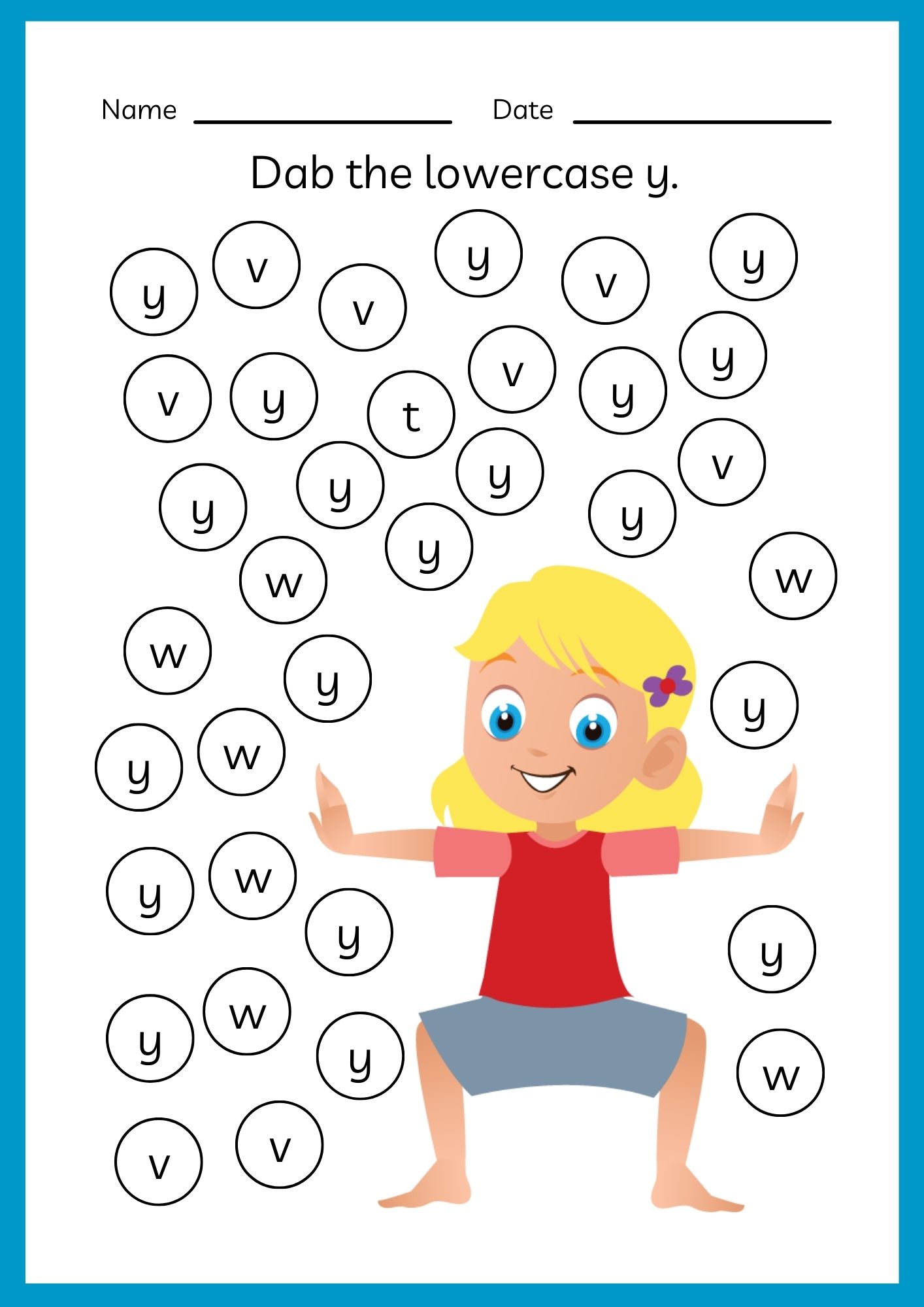 تدريبات على الحروف الانجليزية
