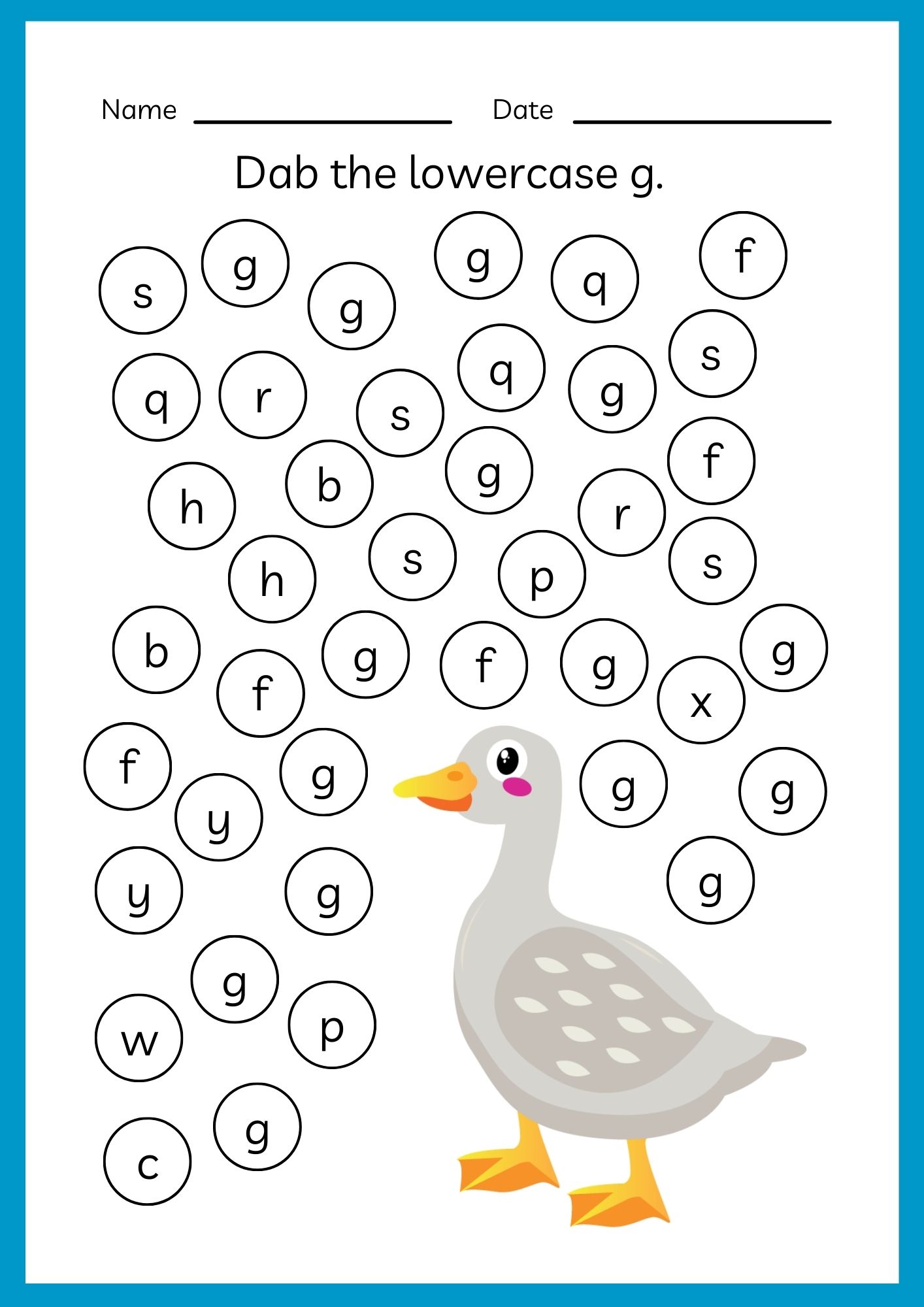 تدريبات على الحروف الانجليزية