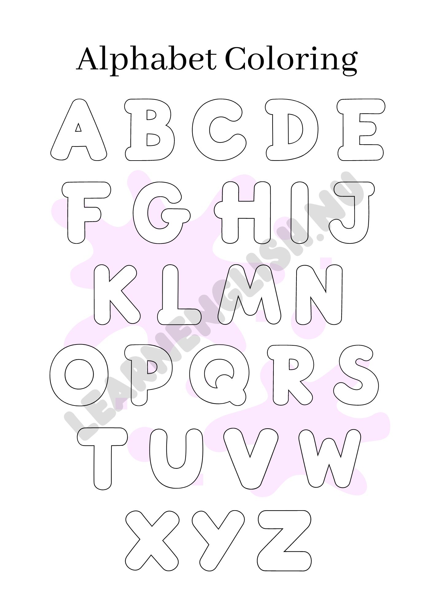 english alphabet uppercase