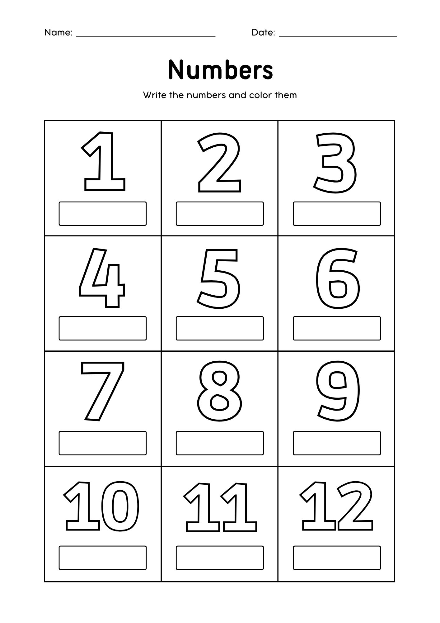 english numbers worksheet saudi