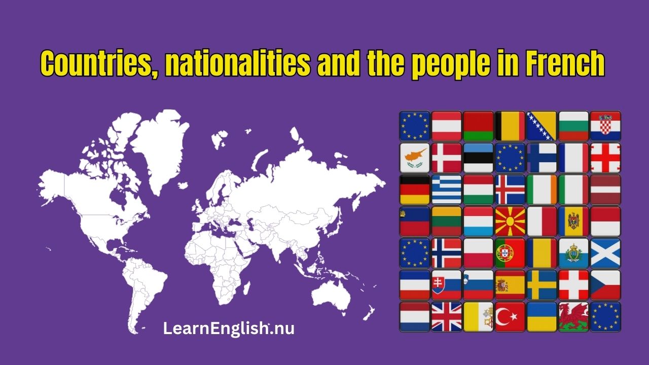 Countries, Nationalities in French