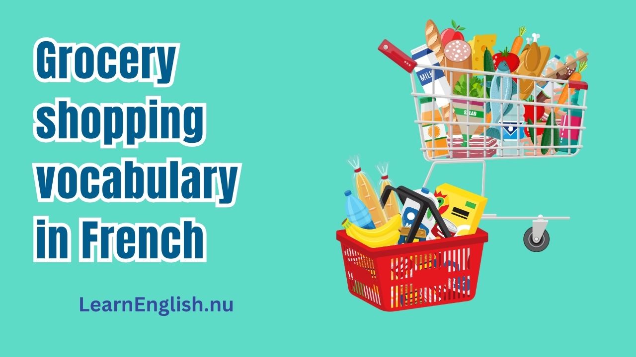 Grocery shopping in French