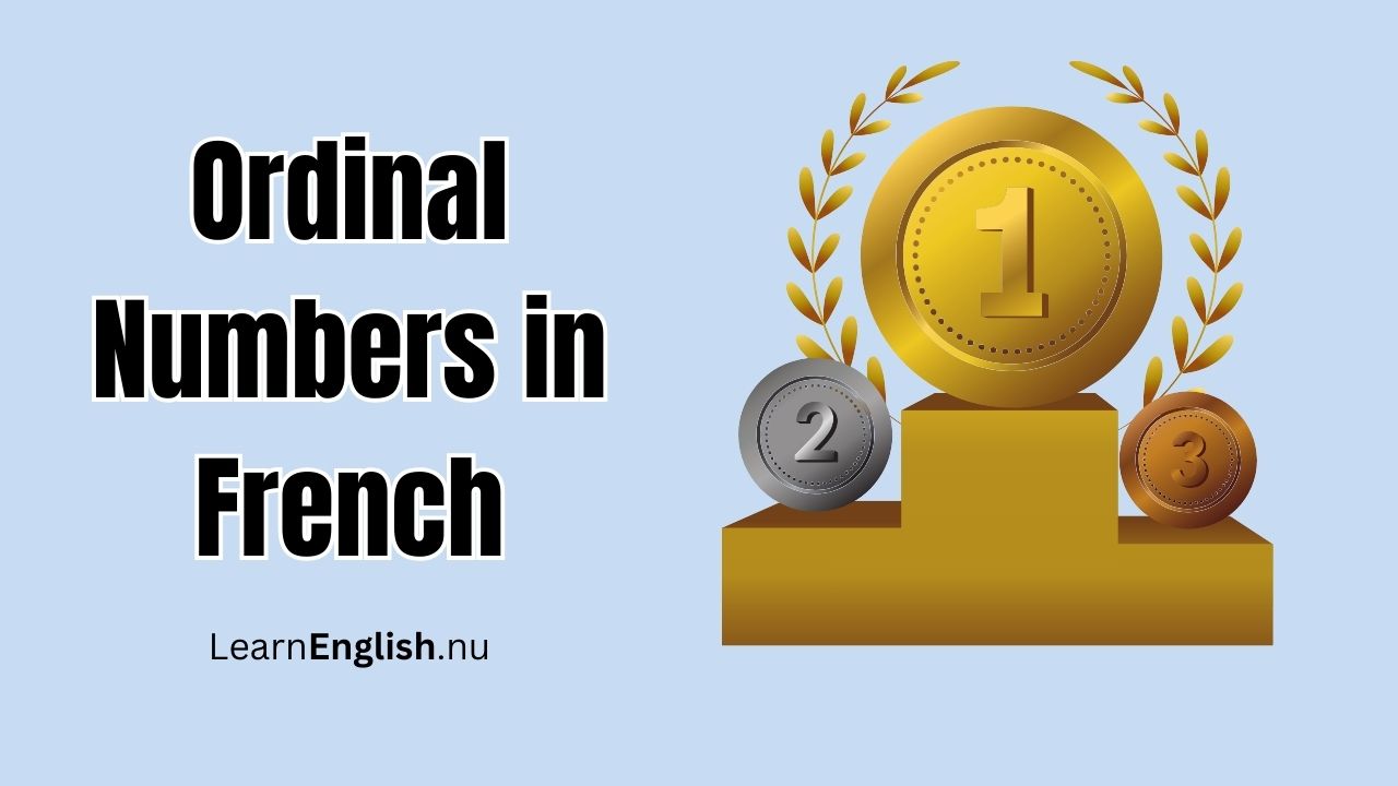Ordinal Numbers in French