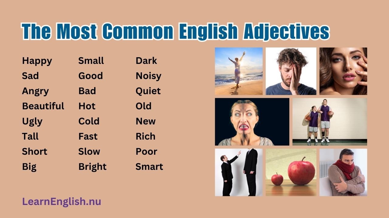 57 English Adjectives Every Beginner Should Know - Common Adjectives in English
