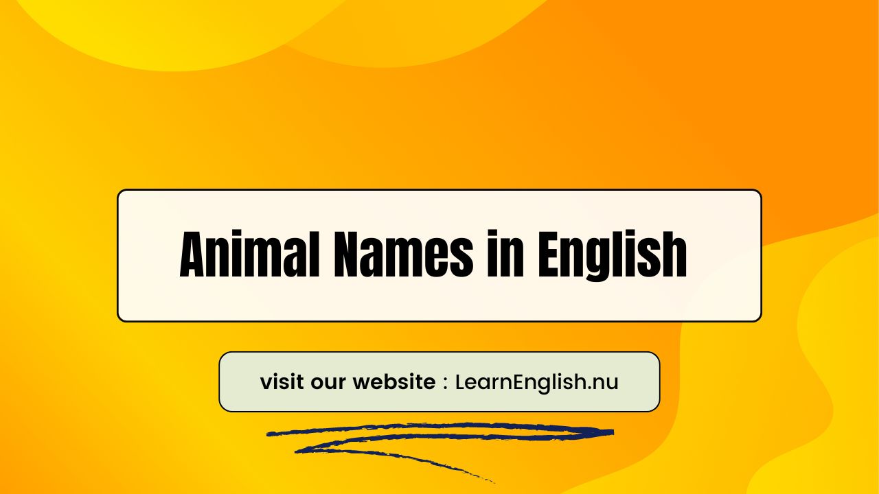 Animal Names in English