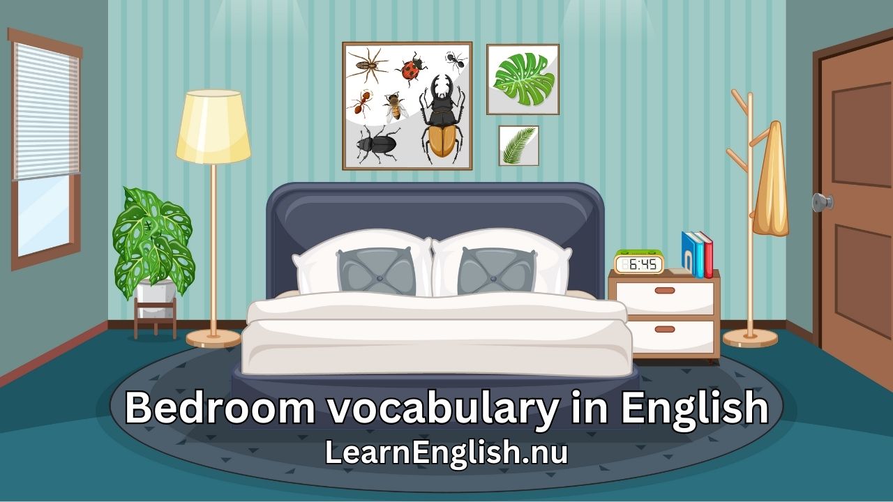 Bedroom Vocabulary in English: Learn with Sound and Images