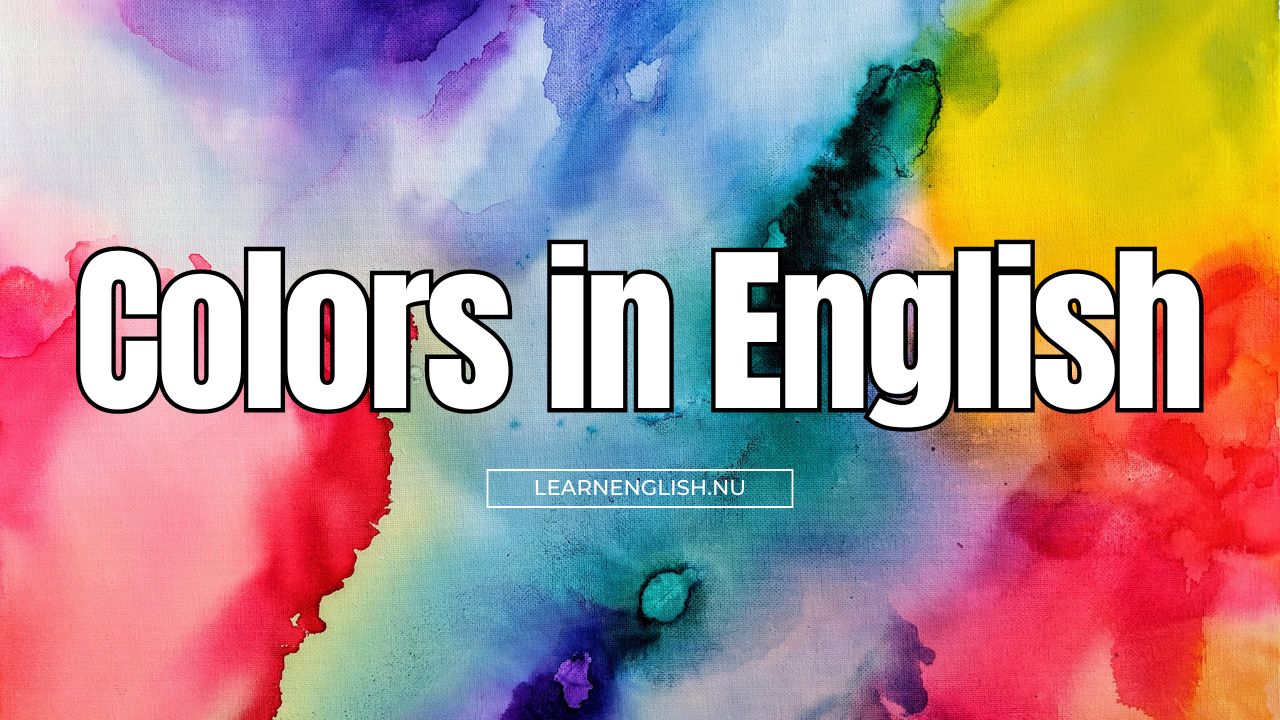 Colors in English with names