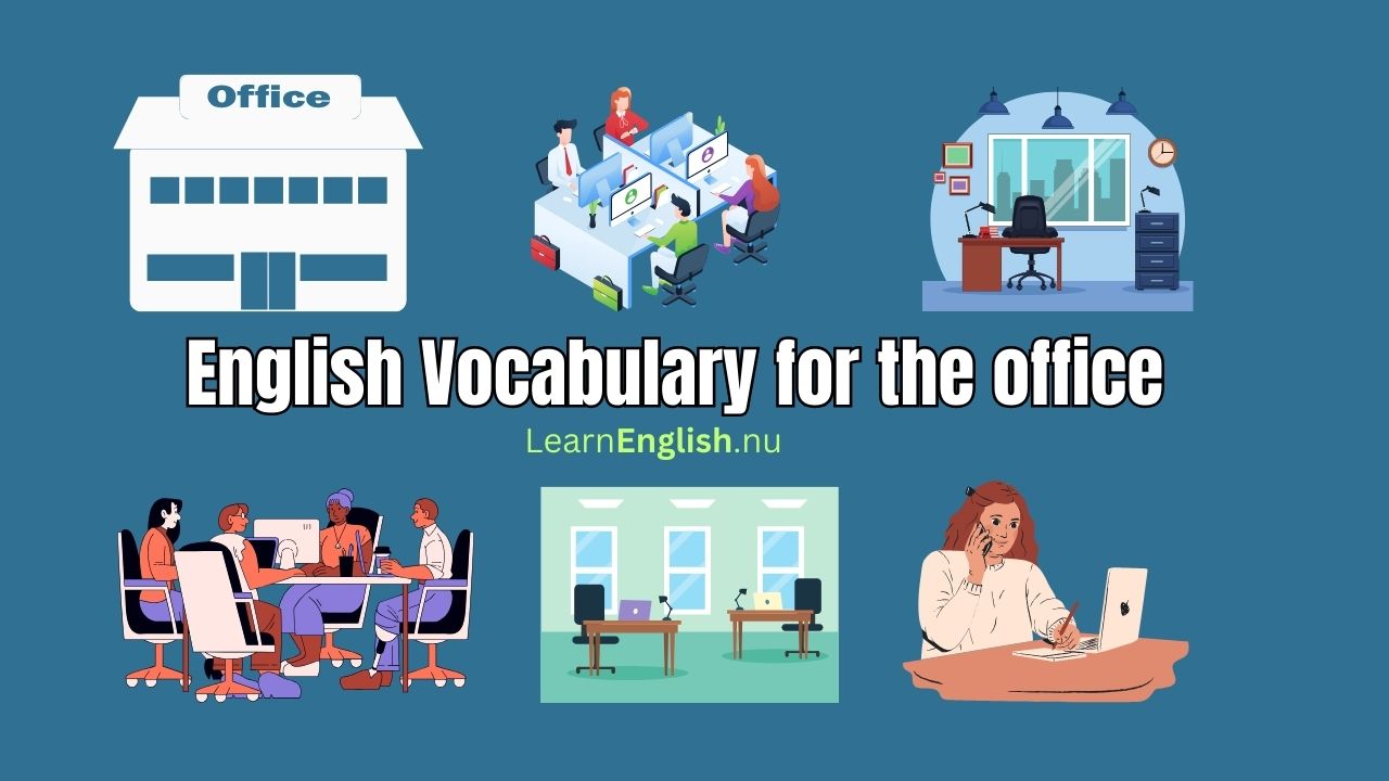 46 Office Items in English with Picture + Pronunciation