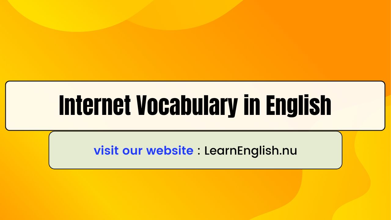 Internet Vocabulary in English