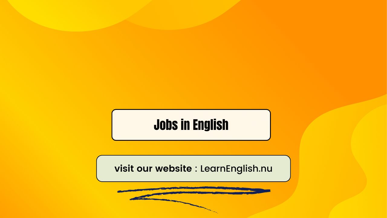 Jobs in English for beginners