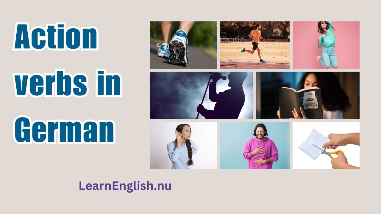 German Lessons: Action verbs in German with examples