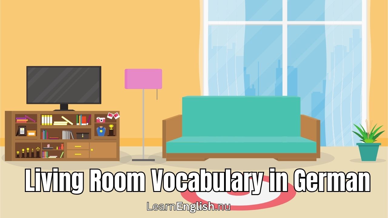 Living room in German words