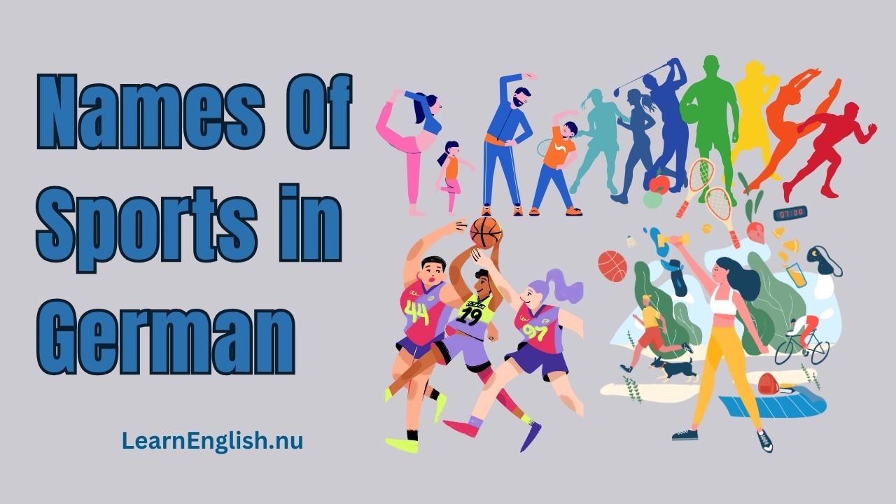 German Sports Vocabulary Words: List of sports in German
