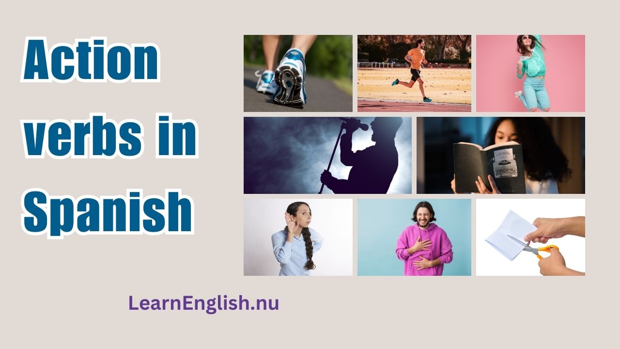 Action verbs in Spanish with examples