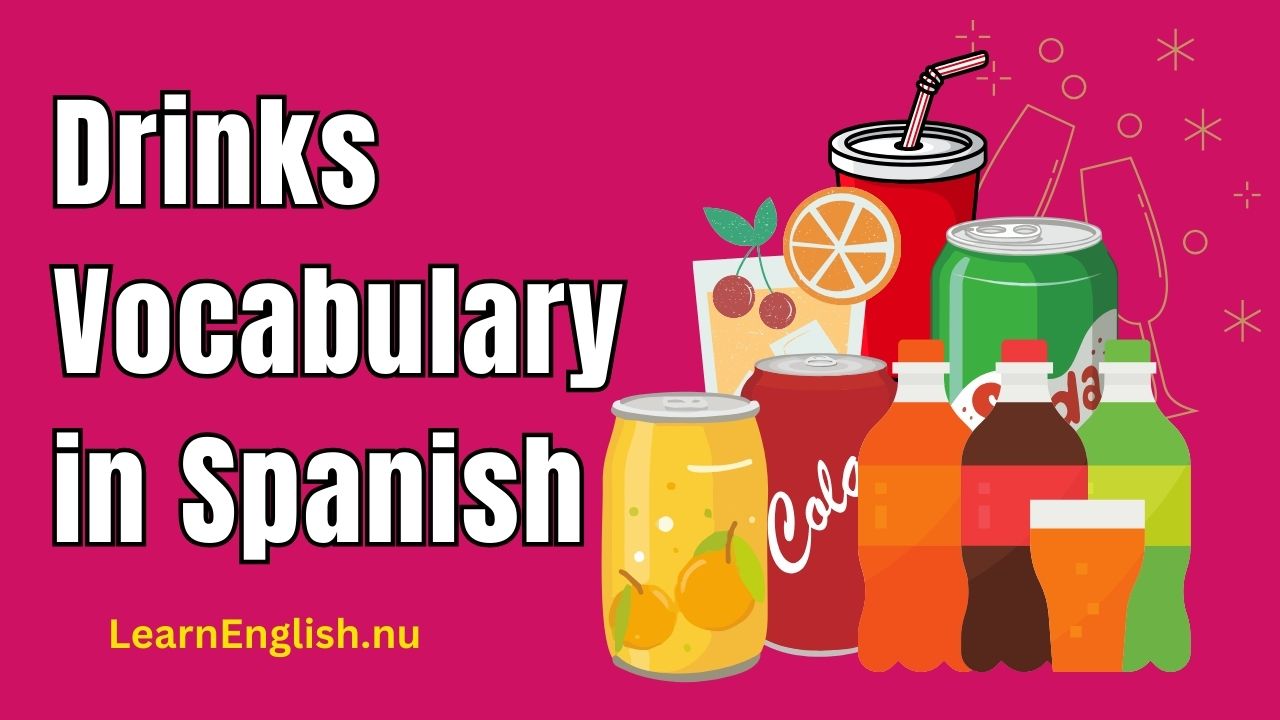 Drinks in Spanish to English