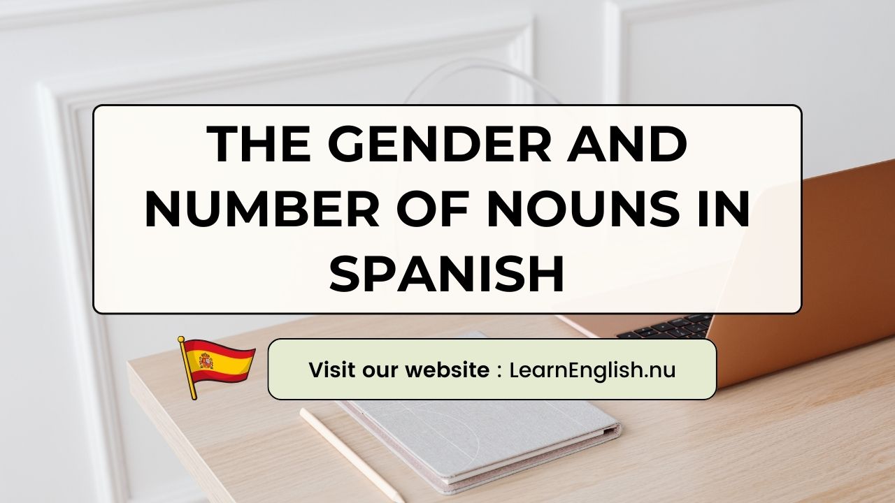 Gender and Number of Nouns in Spanish