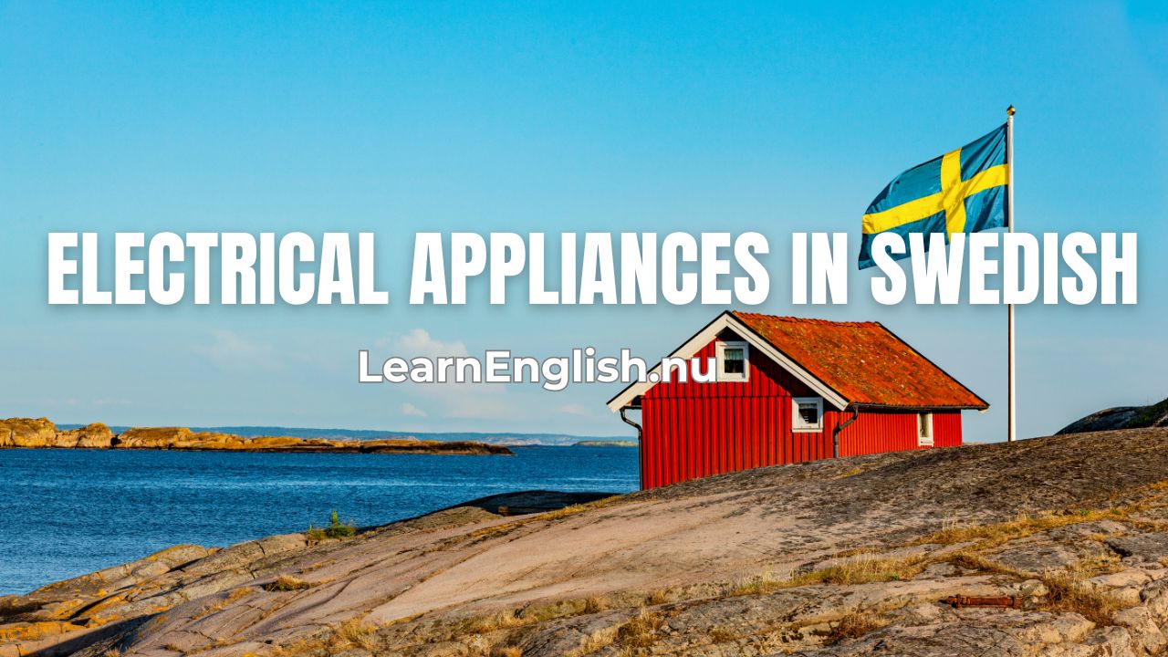 Swedish Electrical Appliances: Household Devices Word List
